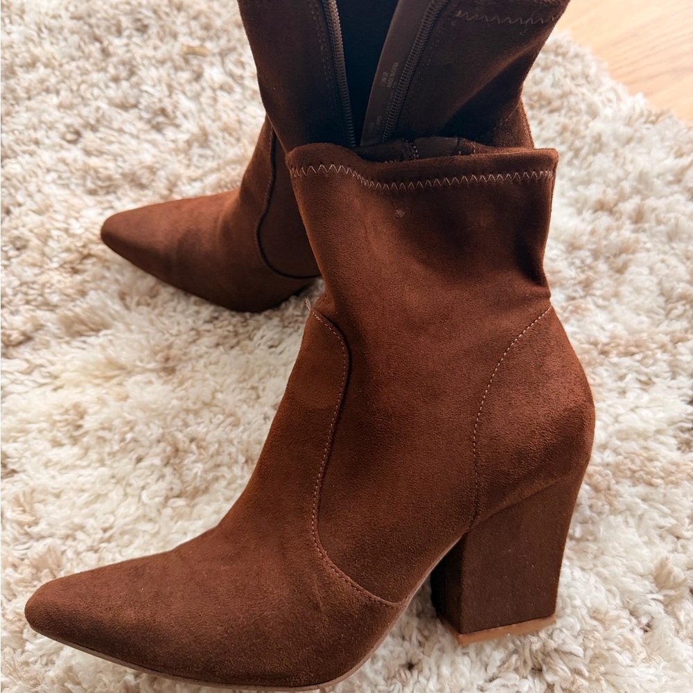 Brown Suede Women's Boots